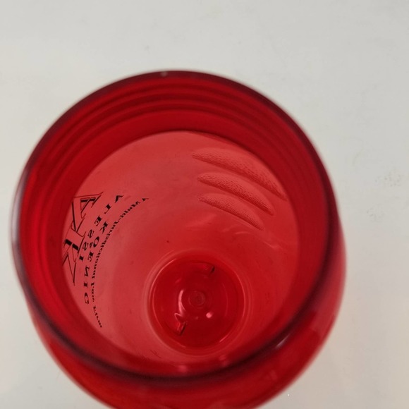 Red Wide Mouth Plastic Water Bottle - Picture 5 of 5
